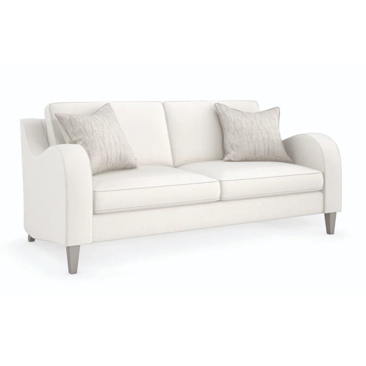 White Modern Classic Sofa  Caracole Victoria