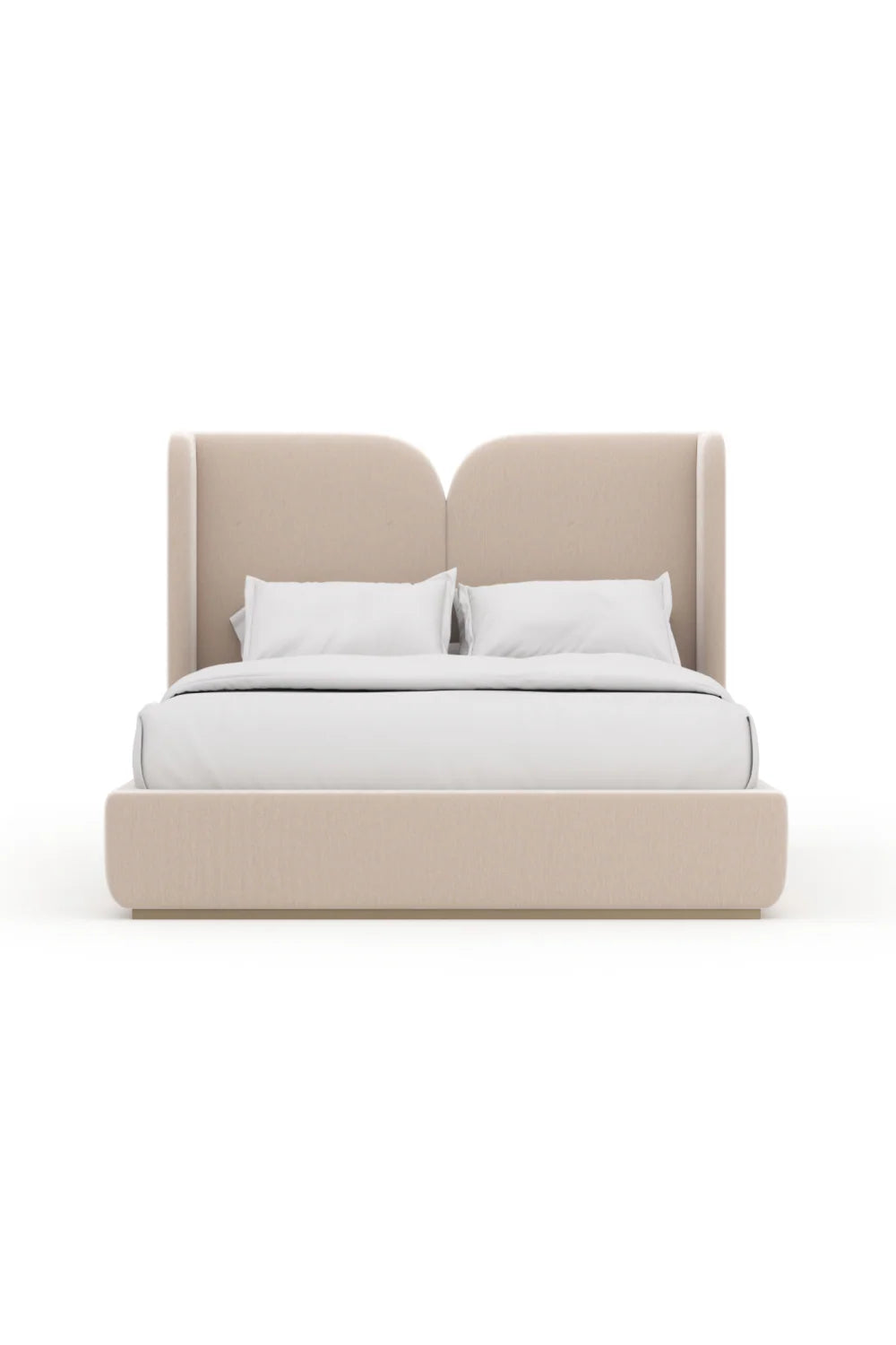 Ivory Velvet Bed | Caracole Oblique