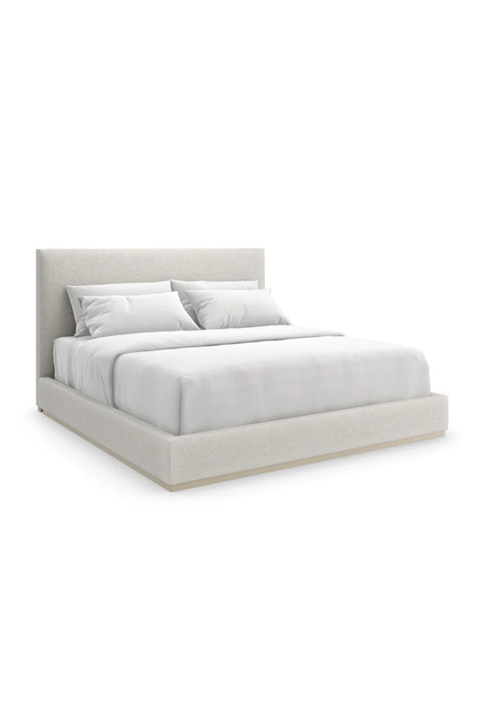 Caracole Cream Upholstered King Bed