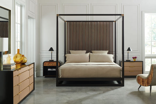 Caracole Pinstripe Us Queen Size Bed