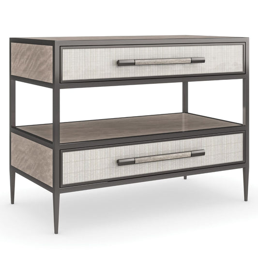 Caracole Dual Impressions Bedside Table