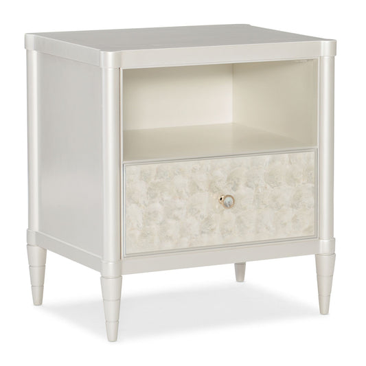 Caracole White Cap Bedside Table